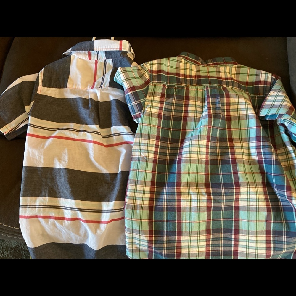 Bonus 2 boys button up shirts